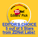 ZD Net Editor's Choice Award
